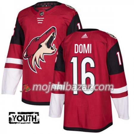 Dresovi Arizona Coyotes Max Domi 16 Adidas 2017-2018 Maroon Authentic - Dječji